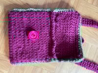 Image 4 of Burgandy and Green Bag