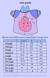 Image 2 of Bunnies R Metal Oversized T-shirt (made 2 order)