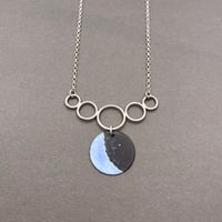 Mauve Crescent Moon Necklace