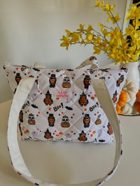 Image 2 of spooky milo tote bag