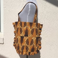 Image 1 of Handmade African Print Tote Bag - Tribal 2
