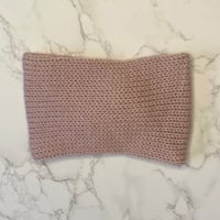 Image 2 of Knit Ear Warmer/Headband - Pink - Handmade