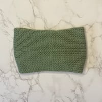 Image 2 of Knit Ear Warmer/Headband - Green - Handmade