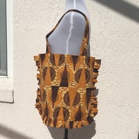 Image 3 of Handmade African Print Tote Bag - Tribal 2