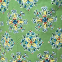 Image 3 of Handmade Green Floral Ruffle Tote Bag