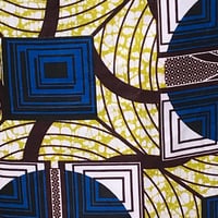 Image 3 of Handmade Blue Ankara Tote Bag - African Print