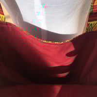 Image 3 of Handmade African Print Tote Bag - Diamond Kente