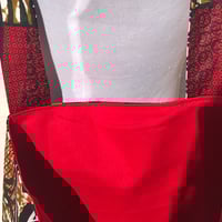 Image 4 of Handmade Red Ankara Tote Bag - African Print