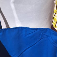 Image 4 of Handmade Blue Ankara Ruffle Tote Bag - African Print