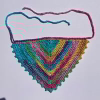 Image 1 of Crochet Cotton Bandana - Brights