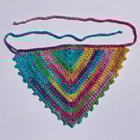 Image 2 of Crochet Cotton Bandana - Brights