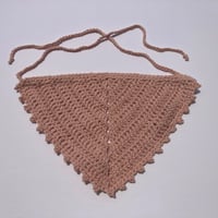 Image 2 of Crochet Cotton Bandana - Warm Blush