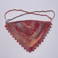 Image 2 of Crochet Cotton Bandana - Autumn