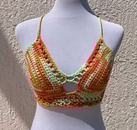 Image 1 of Sunrise Ombre Crochet Journey Crop Top / Bralette