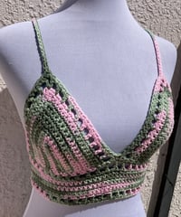 Image 1 of Pink Camo Crochet Lilly Top - Small