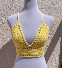 Image 1 of Yellow Crochet Lilly Top - Medium
