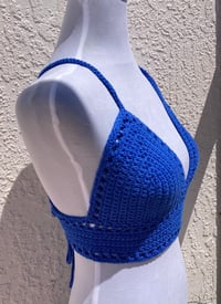 Image 2 of Royal Blue Crochet Lilly Top - Medium