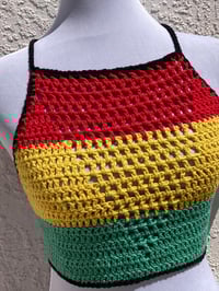 Image 2 of Rasta Inspired Crochet Valerie Top - Small & Medium