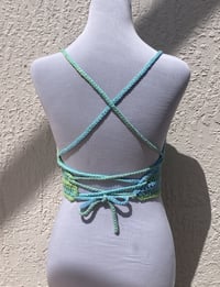 Image 2 of Ocean Stripes Crochet Valerie Top