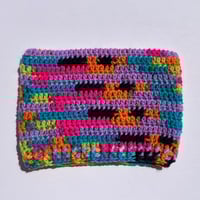 Image 8 of Crochet Cat Ear Beanie - Bright Rainbow