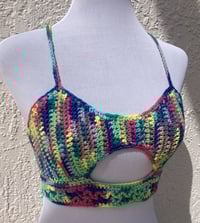 Image 2 of Psychedelic Crochet Sneak A Peek Top