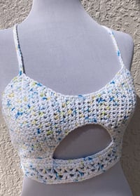 Image 3 of Happy Go Lucky Crochet Sneak A Peek Top - Small