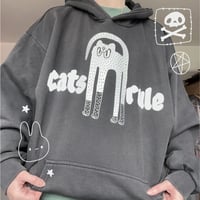 Image 1 of Cats Rule Hoody (made 2 order)