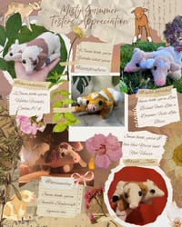 Image 3 of Misty Summer, the Two Headed Calf Crochet Plushie Pattern