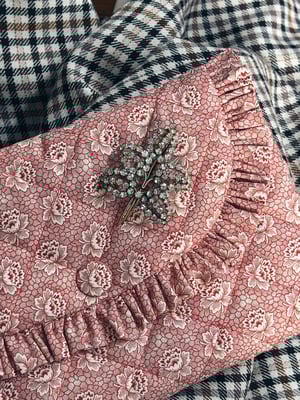 Vintage broche spejlglas fra 30-40’erne _blad