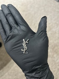 1x Y s l silver metal charm 