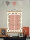 Times Tables Chart - Vintage Pink