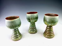 Wine goblets, wheel thrown (BSG/CuAsh)