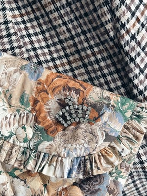 Vintage broche spejlglas fra 30-40’erne _krone