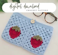 Strawberry Book and Kindle sleeve