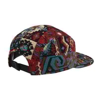 Image 2 of 5 PANEL VINTAGE TAPESTRY RED CHENILLE ADJUSTABLE STRAP BACK HAT 