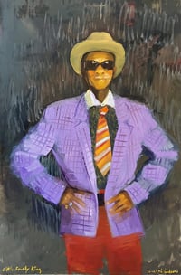 Original Fine Art Painting by Sarah Griffin Thibodeaux "Little Freddie King"
