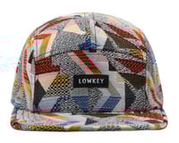 Image 1 of 5 PANEL VINTAGE TAPESTRY WOVEN FABRIC LOW KEY STRAPBACK HAT
