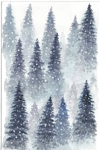 Image 1 of Tiny Winter Watercolours 6