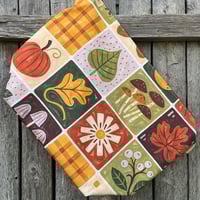 Image 1 of Autumn’s Quilt Aran Sweater