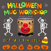 clown mug workshop