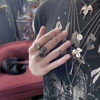 Image 5 of Snake + Hand necklace in oxidized sterling silver (ready to ship / limited edition)