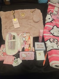 Image 3 of Elizabeth's Custom RESERVED Couture Furry Tote Meets Hello Kitty Bundle 
