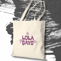 Image 4 of Good Times Gunmetal Cotton Canvas Tote Bag