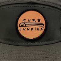 Image 3 of CJ 5-PANEL OLIVE CAP orange patch (RESTOCK SOON)