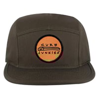 Image 2 of CJ 5-PANEL OLIVE CAP orange patch (RESTOCK SOON)
