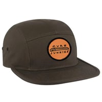 Image 1 of CJ 5-PANEL OLIVE CAP orange patch (RESTOCK SOON)