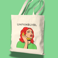 Image 2 of UNFKNBLVBL Cotton Canvas Tote Bag
