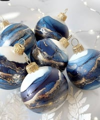 Image 5 of NEW Townsville Workshop - Alcohol Ink Christmas Baubles (Set of 3)