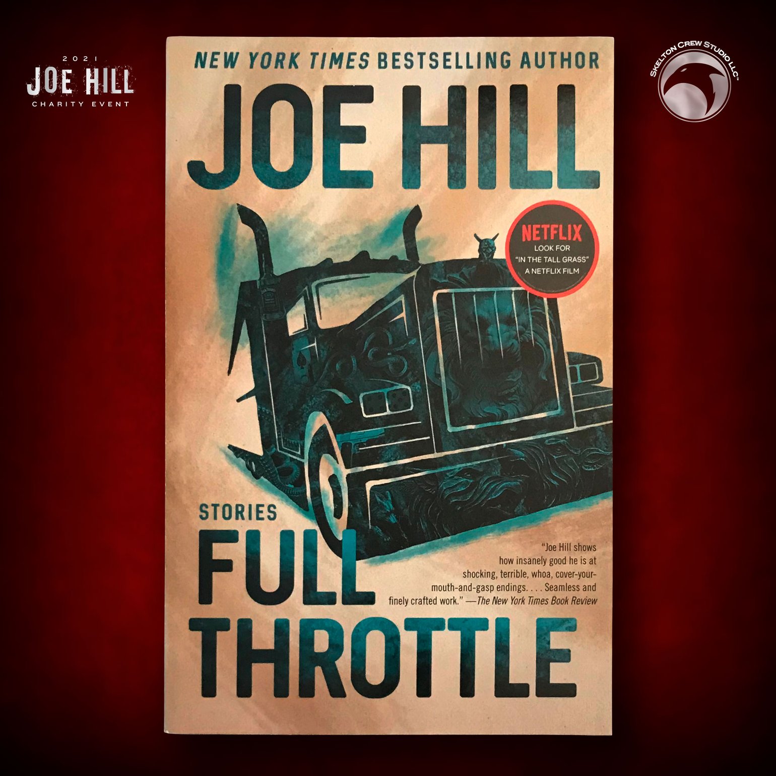 Image of JOE HILL 2025 CHARITY EVENT 3: SIGNED/DOODLED/FIRST EDITION Full Throttle TPB!