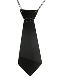 Image 3 of SKULLY TIE NECKLACE